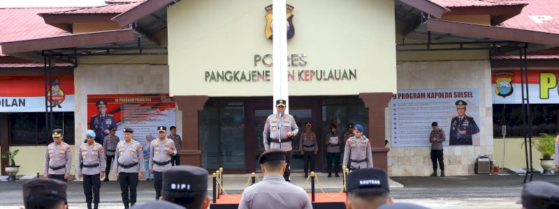Kunjungi Polres Pangkep, Kapolda Ingatkan Polisi Jangan Sakiti Hati Rakyat 