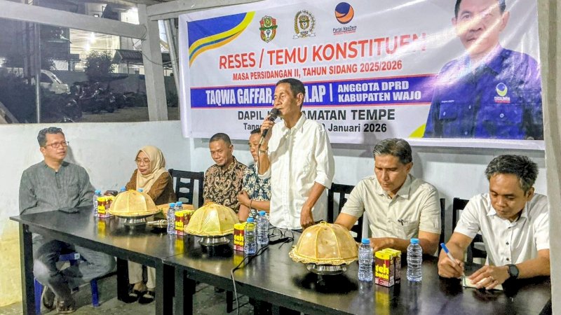 Taqwa Gaffar Bawa Kabar Gembira Terkait Pembangunan Infrastruktur di Kelurahan Sengkang