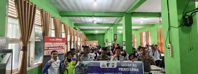 Tekan Kecelakaan Pelajar, Astra Motor Sulsel&ndash;Polres Gowa Edukasi Safety Riding di SMAN 2 Sungguminasa