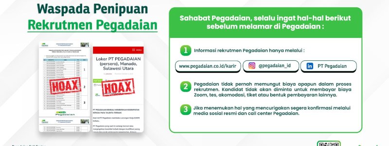Waspada Rekrutmen Palsu, Pegadaian Makassar Bagikan Tips Aman bagi Jobseeker