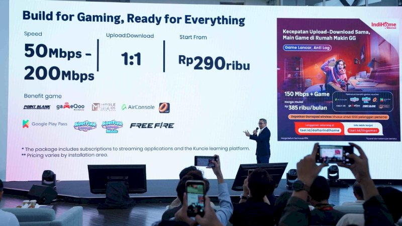 Telkomsel melalui IndiHome resmi memperkenalkan The New IndiHome Gamer, varian terbaru paket internet rumah yang dirancang khusus untuk memenuhi kebutuhan komunitas gaming di Indonesia