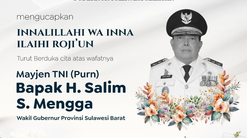 Ucapan Belasungkawa Gubernur Sulsel Andi Sudirman Atas Wafatnya Wagub Sulbar