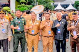 Bupati Wajo Bersama Wakil Bupati dan Forkopimda Hadiri Rakornas Pusat–Daerah 2026