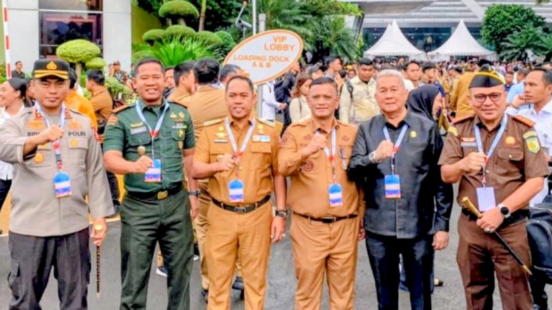 Bupati Wajo Bersama Wakil Bupati dan Forkopimda Hadiri Rakornas Pusat&ndash;Daerah 2026