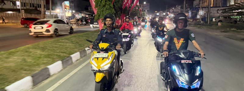 Vario Night Ride Kendari 2026: Astra Motor Sulsel Ajak Komunitas Jajal All New Honda Vario 125 di Malam Har