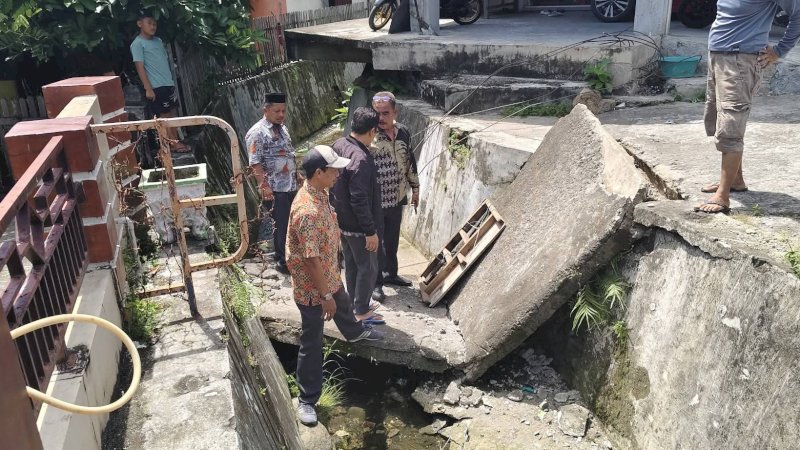 PUPR Parepare Tinjau Kerusakan Deker di Jompie, Warga Dijanjikan Perbaikan