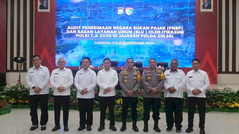Wakapolda Sulsel Buka Resmi Audit PNBP dan BLU Itwasum Polri 2026