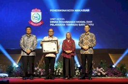 Pertama Kali DPM-PTSP Kota Makassar Raih WBK dari Menteri PANRB