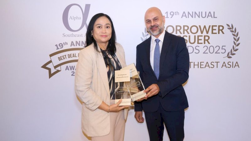 Pegadaian sukses memboyong dua penghargaan prestisius dalam ajang 19th Annual Borrower Issuer Awards 2025 yang digelar Alpha Southeast Asia di Singapura.