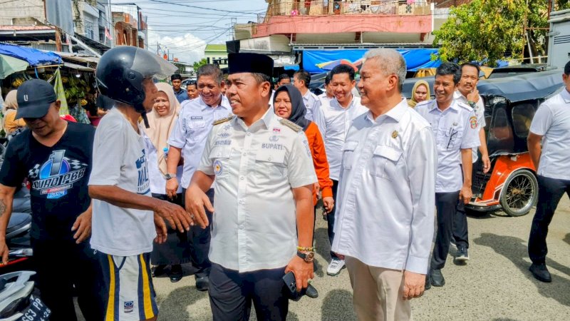 Ketua DPRD dan Bupati Wajo Sidak Harga Pangan, Pastikan Stabil Jelang Ramadan 1447 H