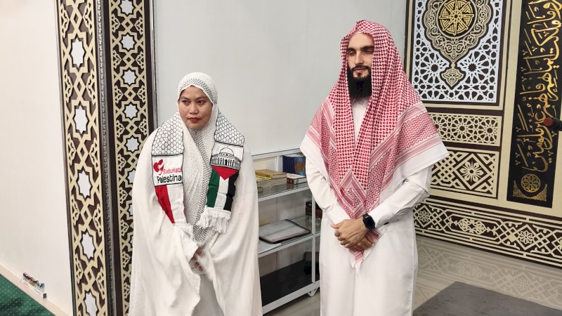 CEO Mario Group Sambit Safari Dakwah Syaikh Palestina di Masjid Binti Marwati 