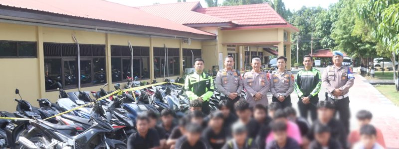 55 Motor Diamankan Polres Wajo, Polisi Peringatkan Orang Tua Awasi Anak Selama Ramadan