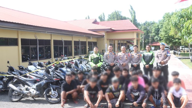 55 Motor Diamankan Polres Wajo, Polisi Peringatkan Orang Tua Awasi Anak Selama Ramadan
