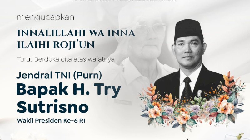 Gubernur Sulsel Berduka Atas Wafanya Wapres ke-6 RI Try Surtrisno
