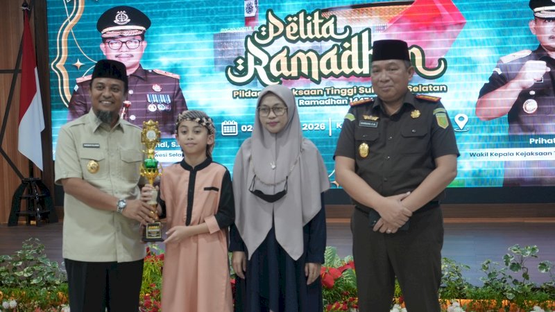 Kejati Sulsel Tutup Perhelatan Akbar Pemilihan Dai Cilik 1447 H