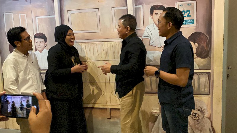 Managemen Chery Tridaya Makassar menyampaikan program Ramadan usai buka bersama, kamis (5/3) 