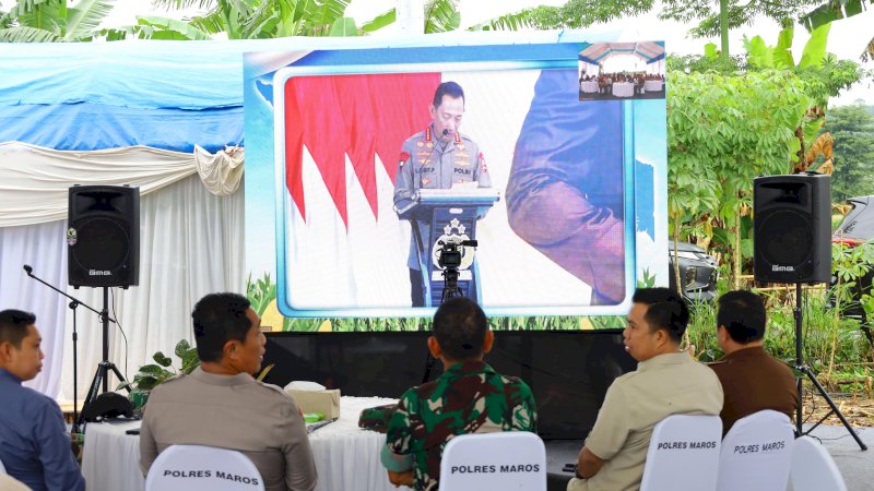 Kapolda Sulsel Hadiri Penanaman Jagung Serentak di Maros