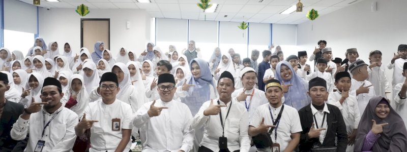 LPS Berbagi di Ramadan, Santuni 100 Anak Yatim dan Dhuafa di Makassar