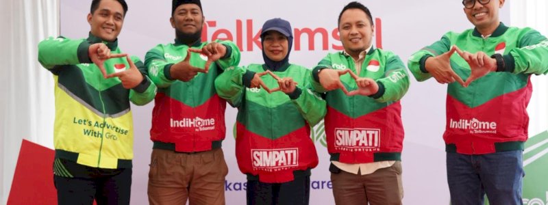 Telkomsel Gandeng Grab Perkuat Branding Digital di Empat Kota Sulawesi