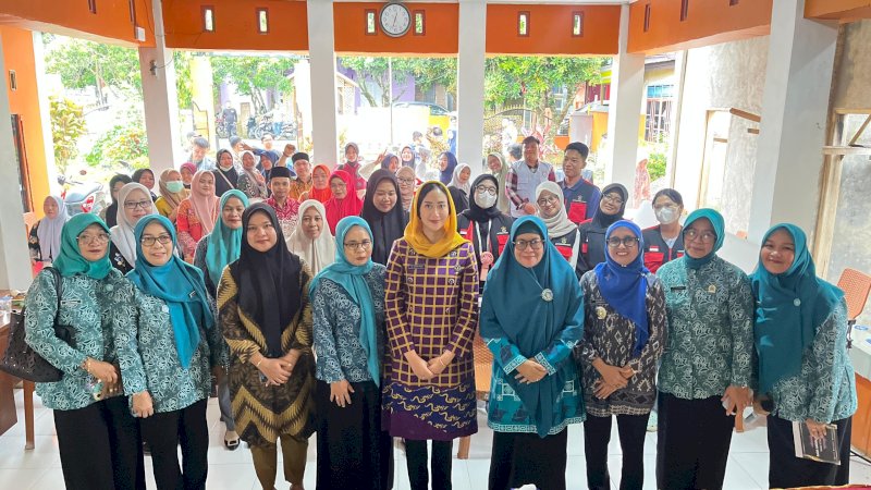 KetuaPKK Bantaeng Ajak Warga Pattallassang Waspada Campak, Imunisasi Jadi Solusi Utama