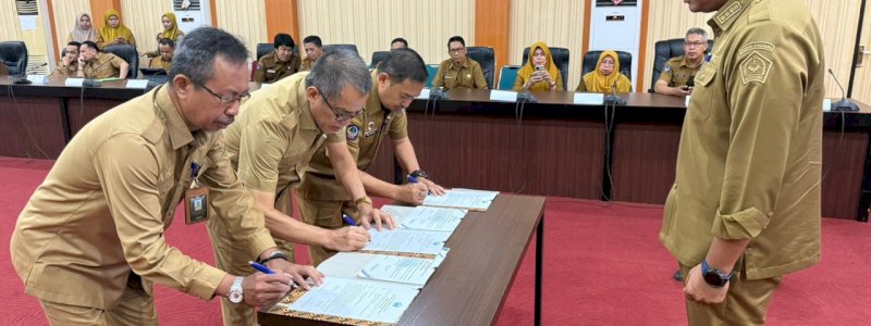 Tingkatkan Kinerja dan Transparansi, Bupati Bantaeng Tandatangani Perjanjian Kinerja dan Pakta Integritas