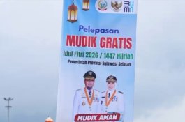 Gubernur Sulsel Lepas Peserta Mudik Gratis Jelang Idulfitri 2026