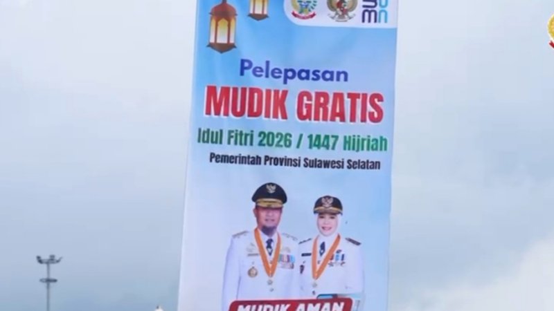 Gubernur Sulsel Lepas Peserta Mudik Gratis Jelang Idulfitri 2026