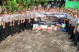 SIP Angkatan 55 Resimen Desaka Dhira Pradhipa Polda Sulsel Bakti Sosial di Makassar