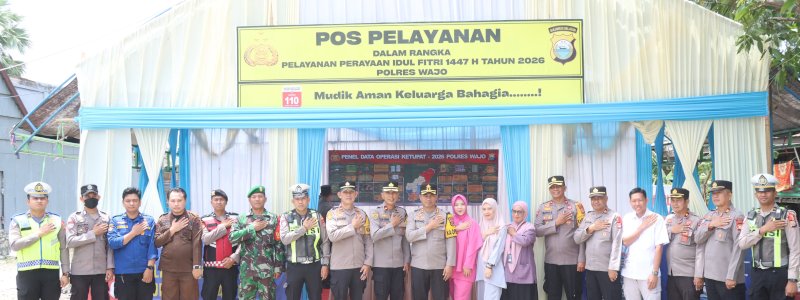 Kapolres Wajo Cek Pos Pengamanan Lebaran 2026