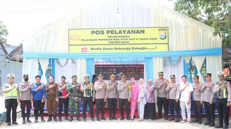 Kapolres Wajo Cek Pos Pengamanan Lebaran 2026