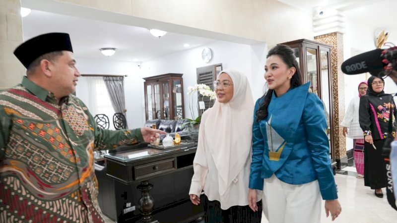 Gubernur Sherly Tjoanda Silaturahmi Wali Kota Makassar di Rujab