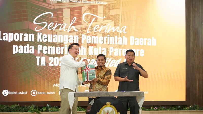 LKPD 2025 Diserahkan ke BPK, Pemkot Parepare Perkuat Transparansi Keuangan