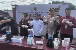 Pemusnahan Barang Bukti di Kejari Parepare, Tasming Hamid Ingatkan Bahaya Narkoba Jenis Baru