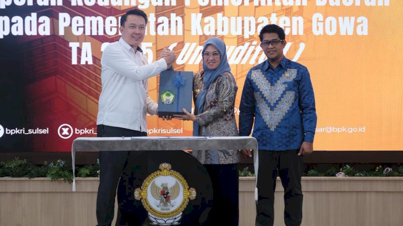 Serahkan LKPD 2025, Bupati Gowa Harap  Kembali Raih WTP ke-14 Kalinya