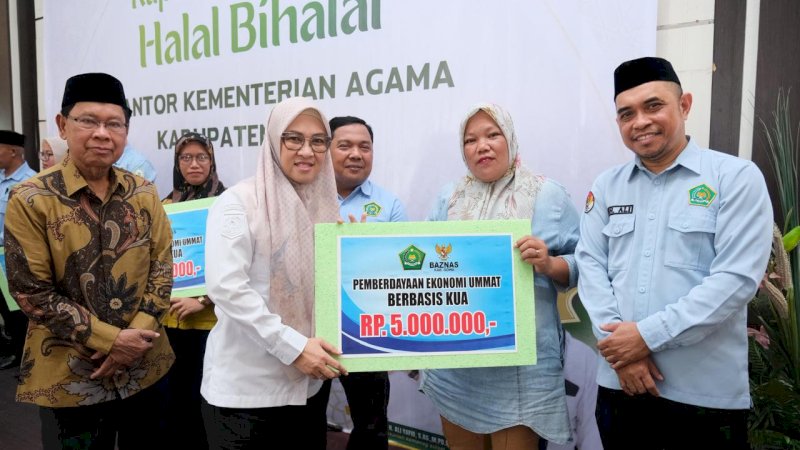 Halal Bihalal Kemenag, Bupati Gowa Ajak Perkuat Kebersamaan dan Pelayanan