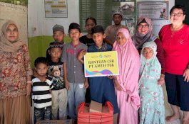 GMTD Perkuat Komitmen Sosial, Salurkan Bantuan ke Lima Panti Asuhan di Tanjung Bunga