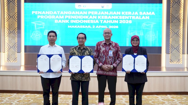 Tiga Universitas MoU Program Beasiswa Bank Indonesia 2026, Unhas Peroleh Kuota Terbesar