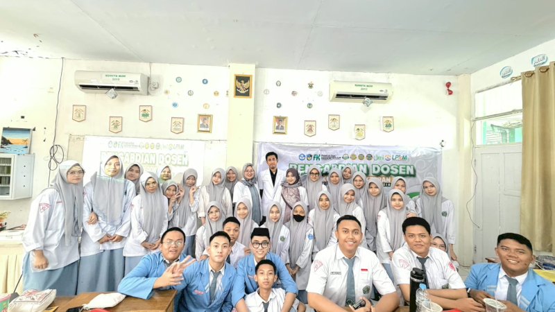 program Pengabdian kepada Masyarakat, FK UMI menggelar penyuluhan bertema &ldquo;Jaga Jantung Sehat bagi Remaja&rdquo; di Madrasah Aliyah Negeri (MAN) 2 Makassar, Senin (6/4/2026).