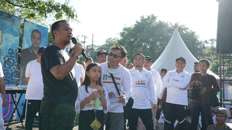 Gubernur Sulsel Hadir Langsung, Jalan Sehat HUT Parepare Berlangsung Meriah