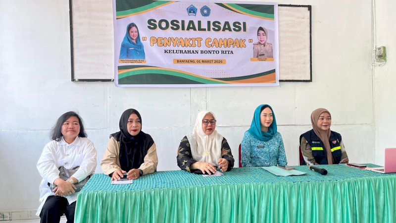 Tekan Kasus Campak, Ketua TP PKK Bantaeng Ajak Warga Bonto Rita Lengkapi Imunisasi