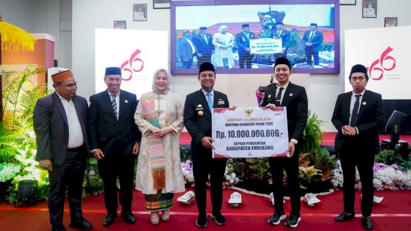 Hari Jadi Enrekang ke-66, Gubernur Sulsel: Enrekang Harus Tumbuh lewat Pertanian dan Infrastruktur