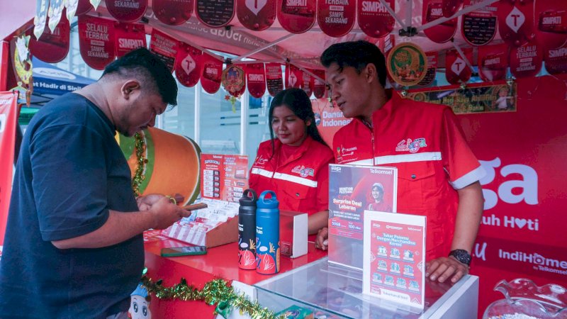 lonjakan trafik data yang mencapai 17,4 petabyte, atau meningkat sekitar 10,4 persen dibanding hari normal.