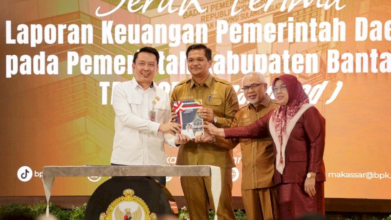 Bupati Bantaeng Serahkan LKPD Unaudited 2025 ke BPK Sulsel