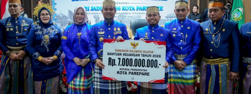 Pemprov Sulsel Alokasikan Bantuan Rp7 Miliar untuk Pembangunan Infrastruktur Parepare