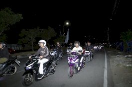 Asmo Sulsel Gelar Honda Jagoan Community Night Ride, Libatkan 300 Bikers di Makassar
