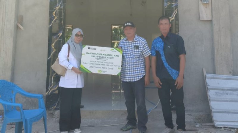 PT Pegadaian memperluas peran sosialnya di daerah dengan menyalurkan bantuan pembangunan sarana ibadah melalui program Tanggung Jawab Sosial dan Lingkungan (TJSL).