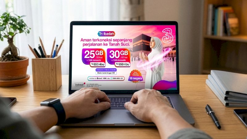 Indosat Ooredoo Hutchison melalui brand Tri Indonesia meluncurkan paket &ldquo;Tri Ibadah&rdquo; sebagai solusi konektivitas bagi jamaah Indonesia selama perjalanan ibadah ke Tanah Suci.