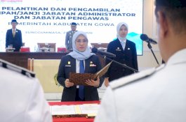 Lantik 124 Pejabat, Bupati Gowa Tegaskan Komitmen Loyalitas dan Profesionalisme