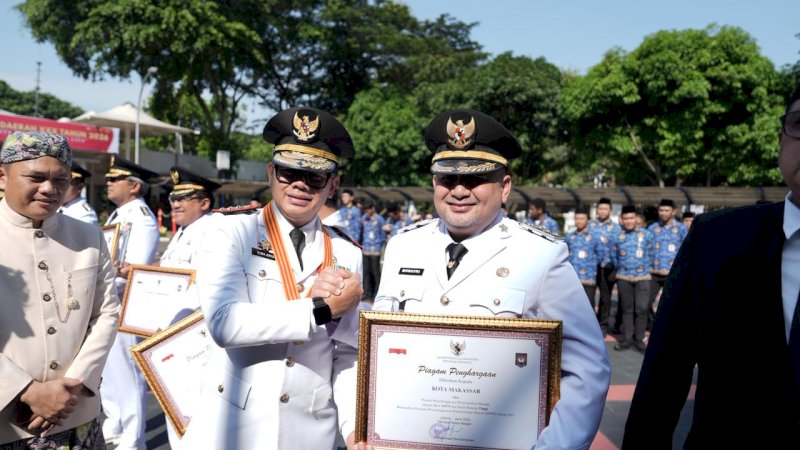 Kota Makassar Satu-satunya Dari Luar Jawa Raih Penghargaan di Hari Otda 