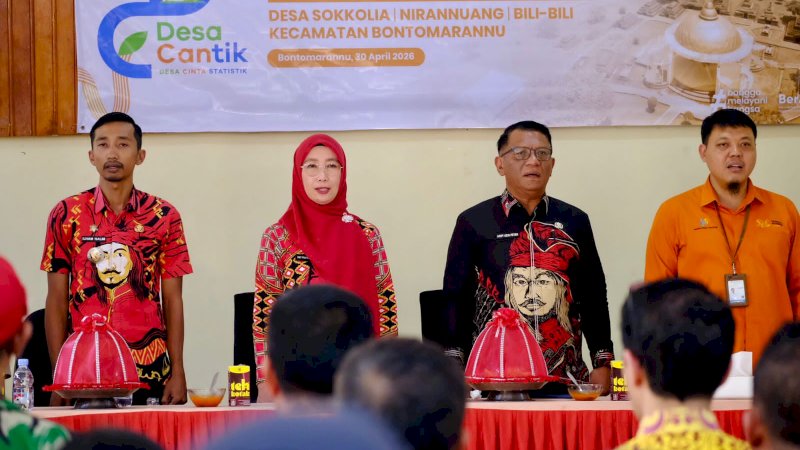 Pemkab Gowa Dukung BPS Gagas Program Desa Cantik